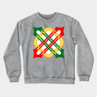 Red, Green & Gold Merlin's Knot Crewneck Sweatshirt